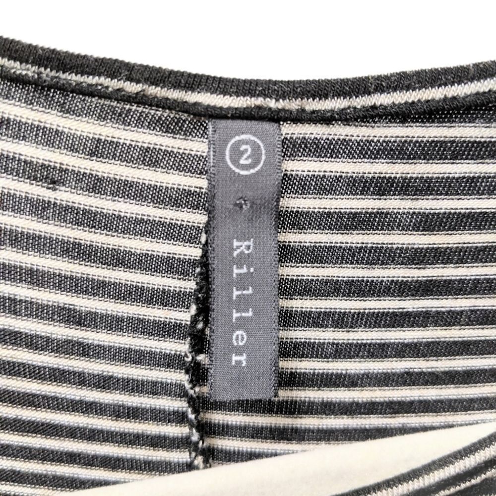 RILLER & FOUNT Ricky Striped Modal Dress M - Picture 5 of 10